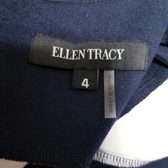 Ellen Tracy glam office business party color block dress 4 - Picture 2 of 6